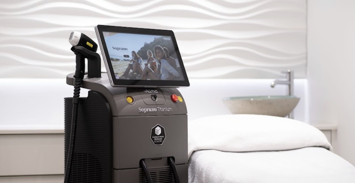 Soprano Titanium USFDA-approved laser system at Aesthetic Derm Clinic Delhi